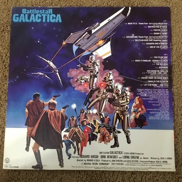 Battlestar Galactica Original Soundtrack LP 1978 - Picture 3 of 6